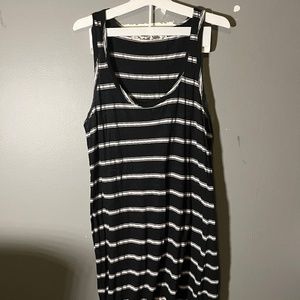 Michael Stars Navy White Stripe Maxi Dress